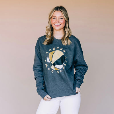 The Black & Gold Basketball | Heather Charcoal Sweatshirt