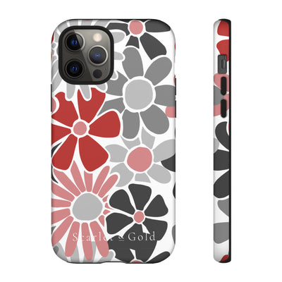 The Red & Black Floral | Phone Case