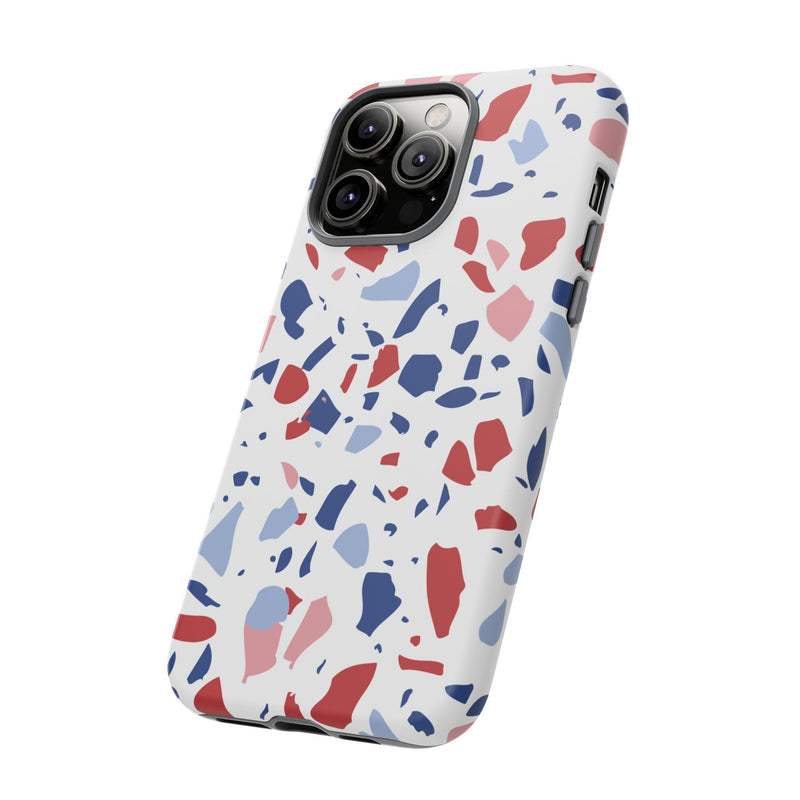 The Red & Royal Terrazzo | Phone Case