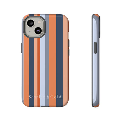 The Orange & Blue Stripes | Phone Case