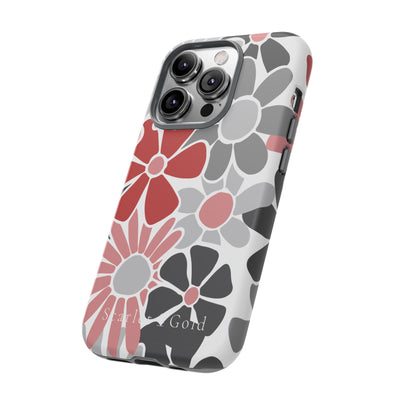 The Red & Black Floral | Phone Case