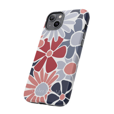 The Red & Blue Floral | Phone Case