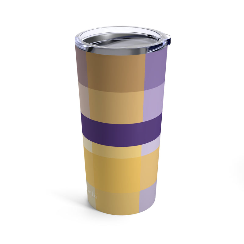 The Yellow & Purple Plaid | Tumbler 20oz