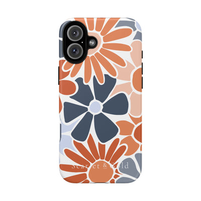 The Orange & Blue Floral | Phone Case