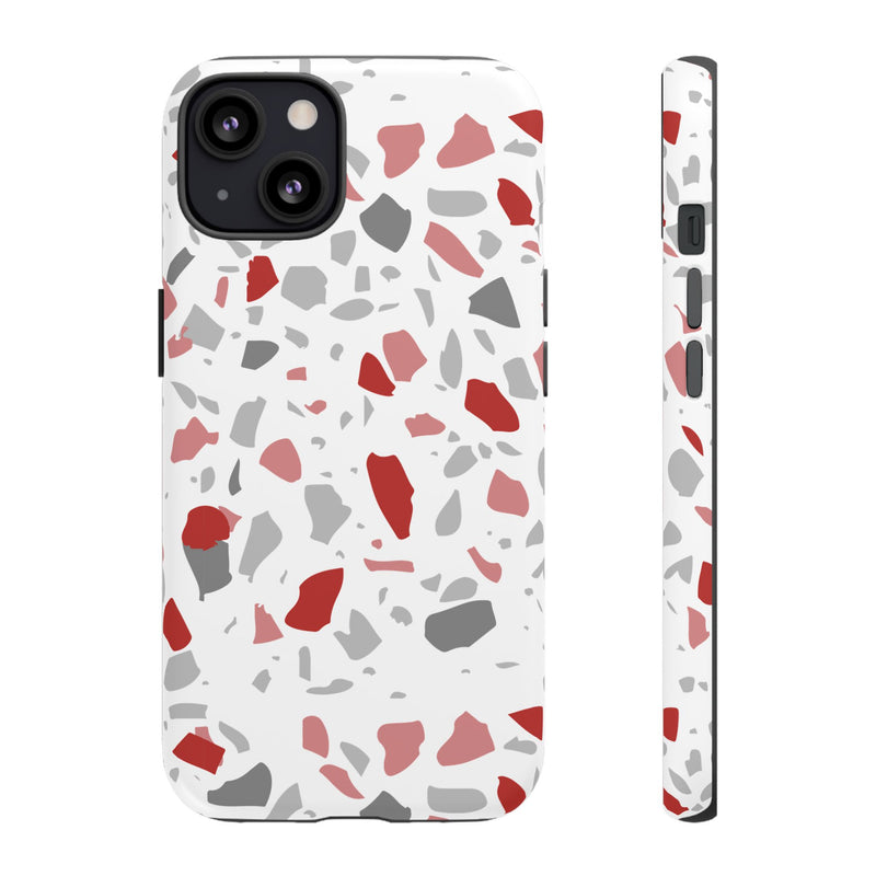 The Red & Black Terrazzo | Phone Case