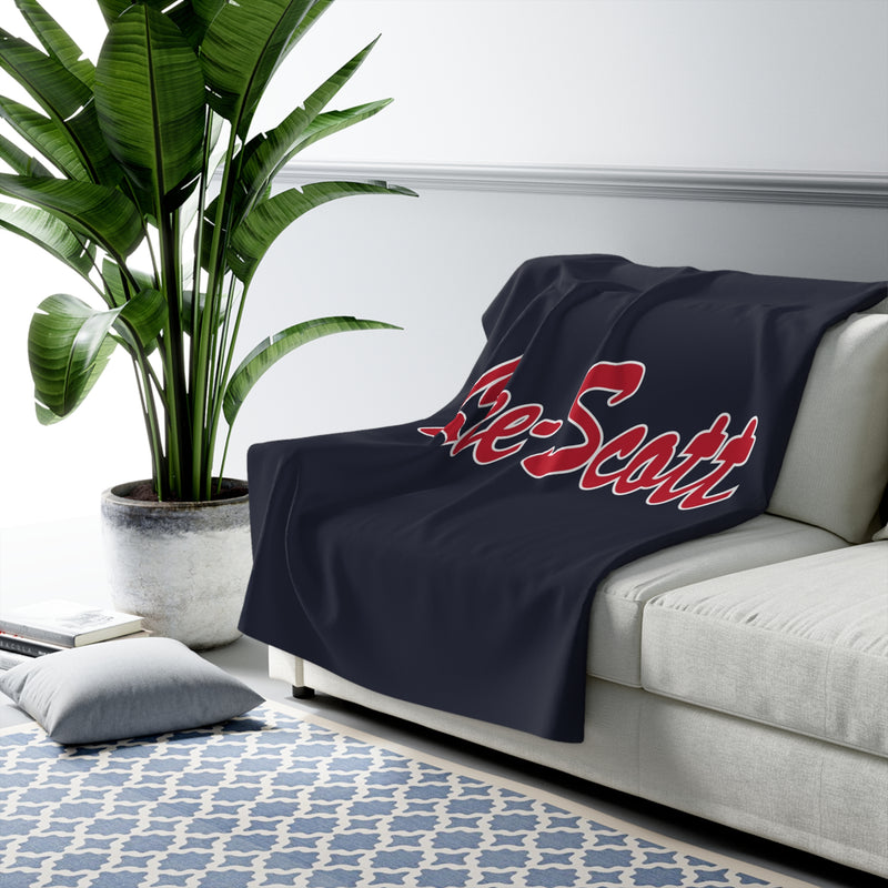 The Lee-Scott Script Logo | Sherpa Fleece Blanket