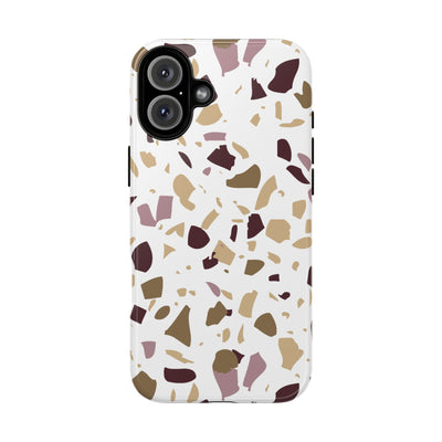 The Maroon & Gold Terrazzo | Phone Case