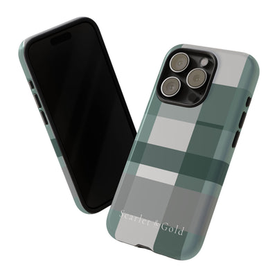 The Green & Grey Plaid | Phone Case