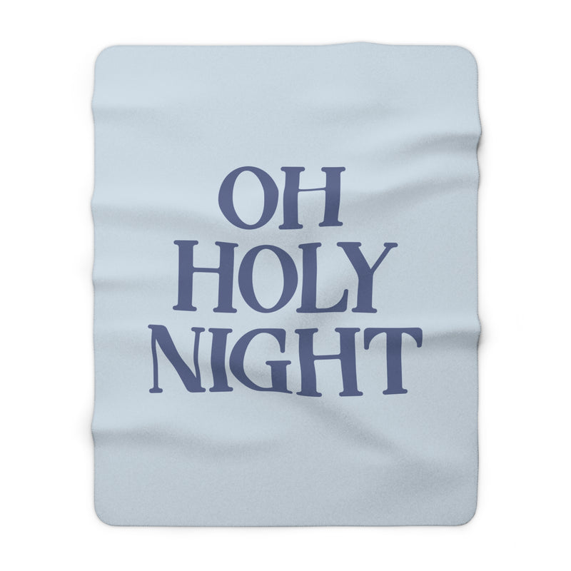 The Oh Holy Night | Sherpa Fleece Blanket