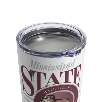 The Vintage Mississippi State Bulldog Circle | Tumbler 10oz