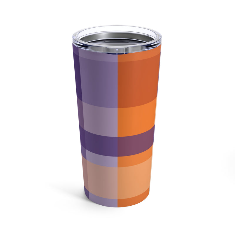 The Orange & Purple Plaid | Tumbler 20oz