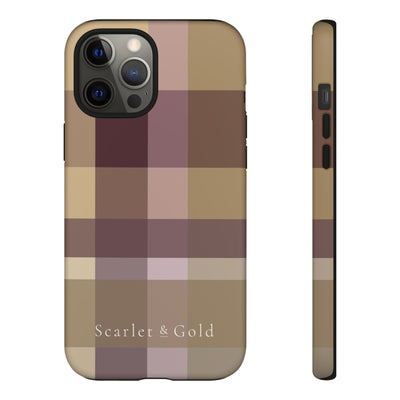 The Maroon & Gold Plaid | Phone Case