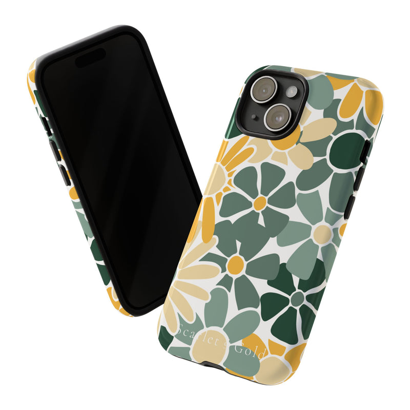 The Green & Gold Floral | Phone Case