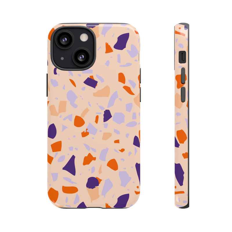 The Orange & Purple Terrazzo | Phone Case