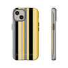 The Yellow & Black Stripes | Phone Case