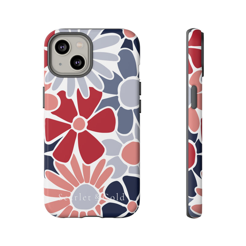 The Red & Blue Floral | Phone Case