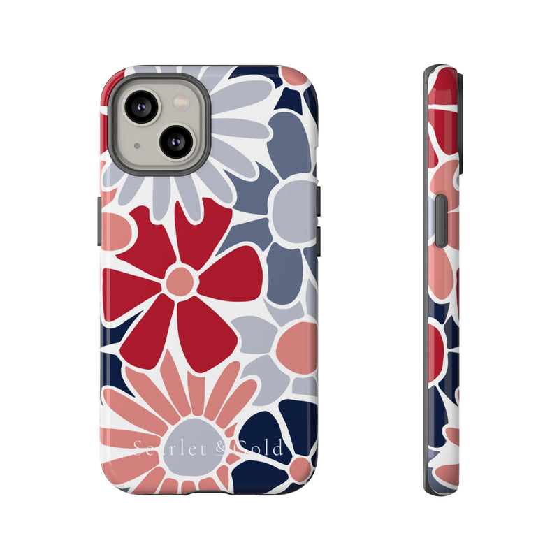 The Red & Blue Floral | Phone Case