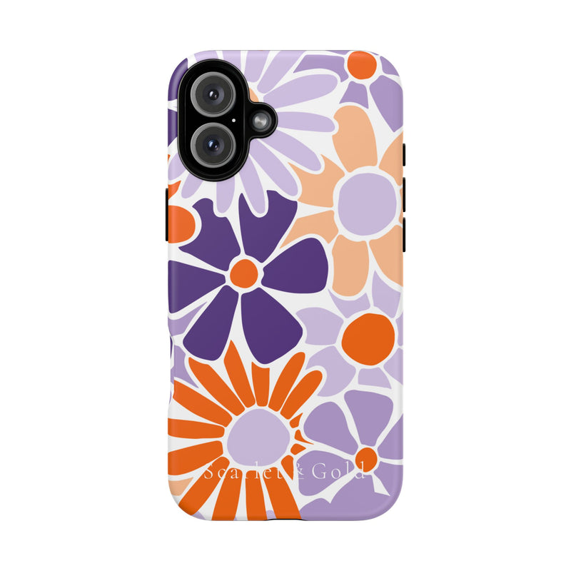 The Orange & Purple Floral | Phone Case