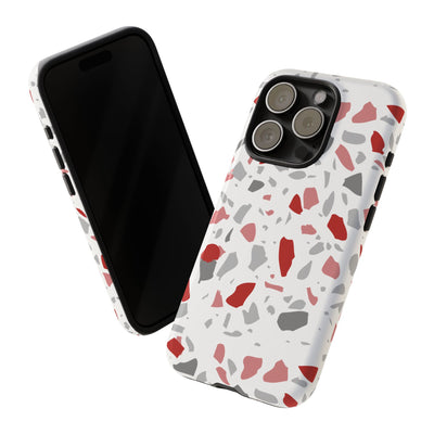 The Red & Black Terrazzo | Phone Case