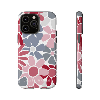 The Crimson & White Floral | Phone Case