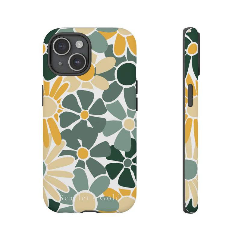 The Green & Gold Floral | Phone Case