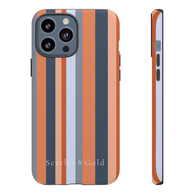 The Orange & Blue Stripes | Phone Case