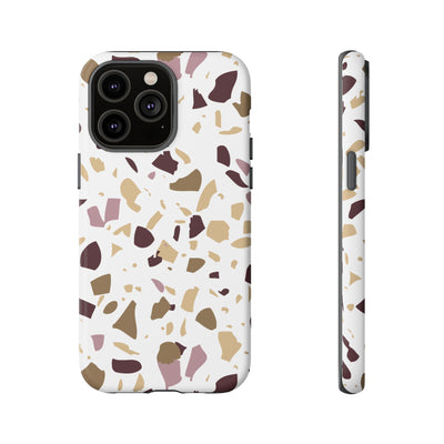 The Maroon & Gold Terrazzo | Phone Case