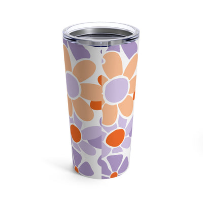 The Orange & Purple Floral | Tumbler 20oz