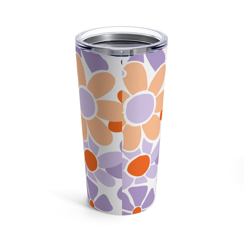 The Orange & Purple Floral | Tumbler 20oz