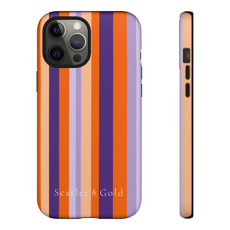 The Orange & Purple Stripes | Phone Case