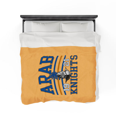 The Arab Knights Stripes | Velveteen Plush Blanket