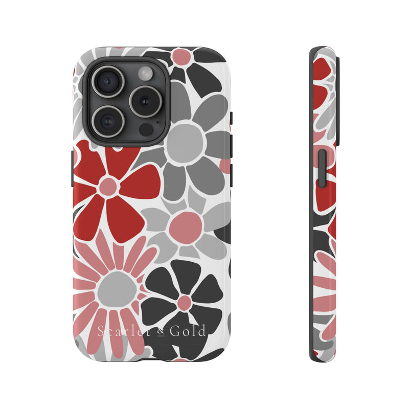 The Red & Black Floral | Phone Case