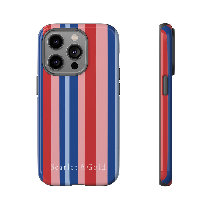 The Red & Royal Stripes | Phone Case