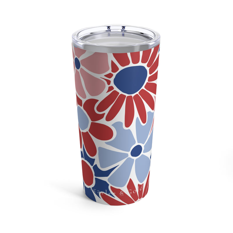 The Red & Royal Floral | Tumbler 20oz