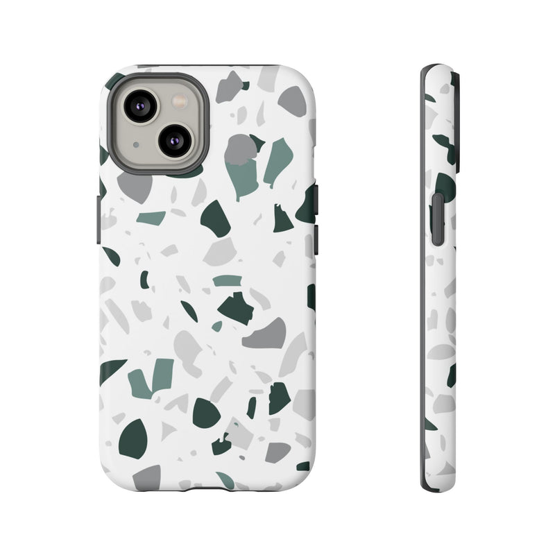 The Green & Grey Terrazzo | Phone Case