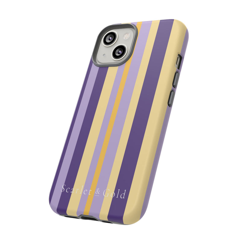 The Yellow & Purple Stripes | Phone Case