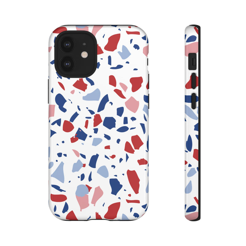 The Red & Royal Terrazzo | Phone Case