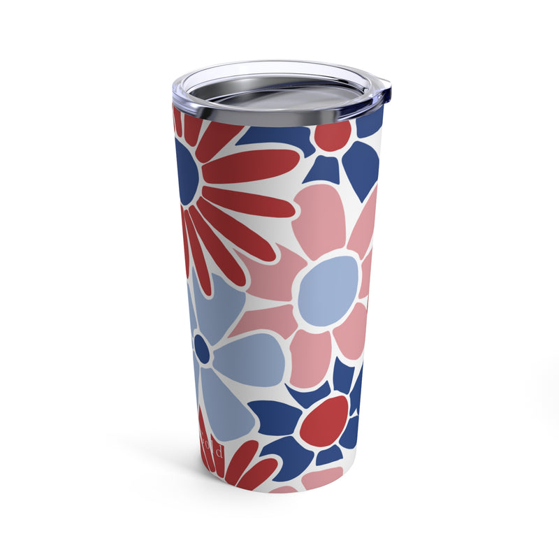 The Red & Royal Floral | Tumbler 20oz