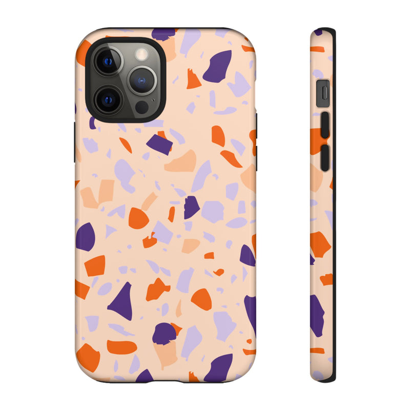 The Orange & Purple Terrazzo | Phone Case