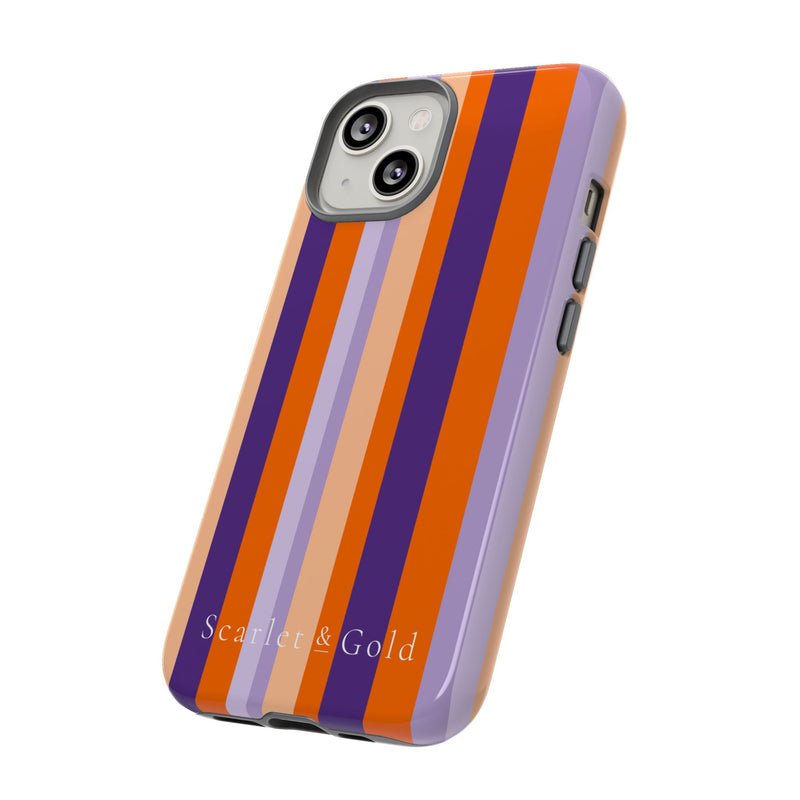 The Orange & Purple Stripes | Phone Case