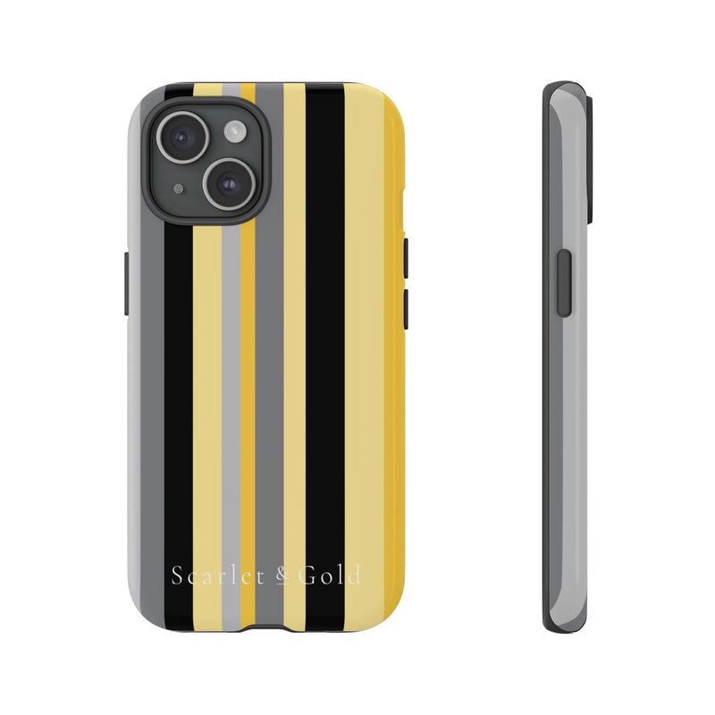 The Yellow & Black Stripes | Phone Case