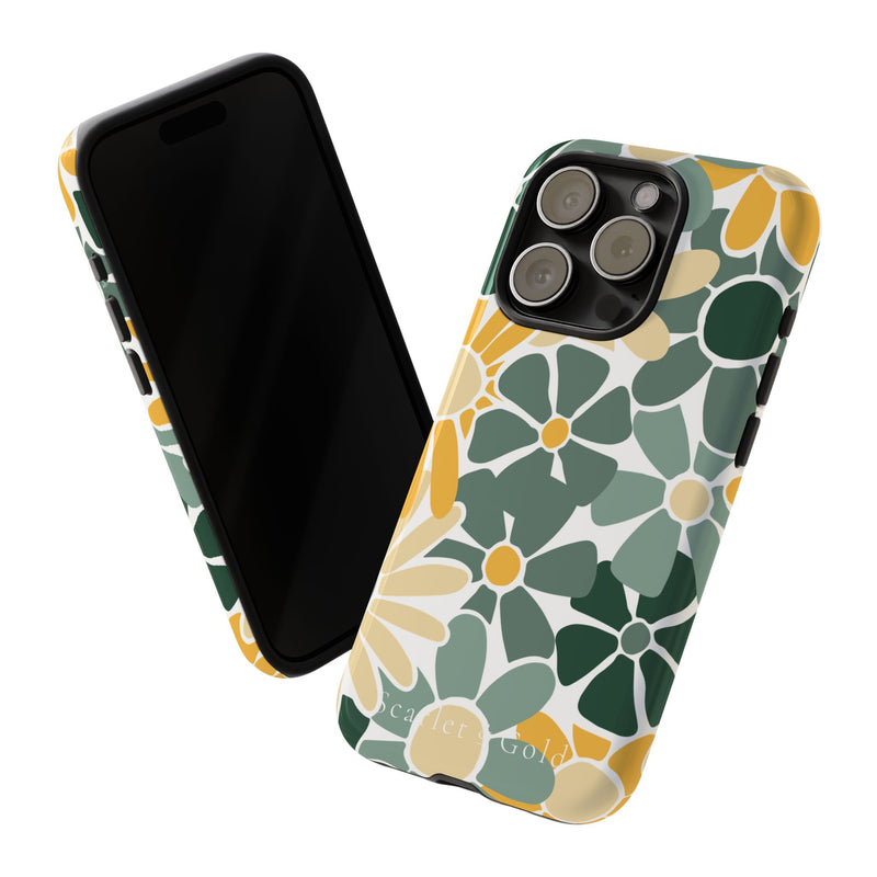 The Green & Gold Floral | Phone Case