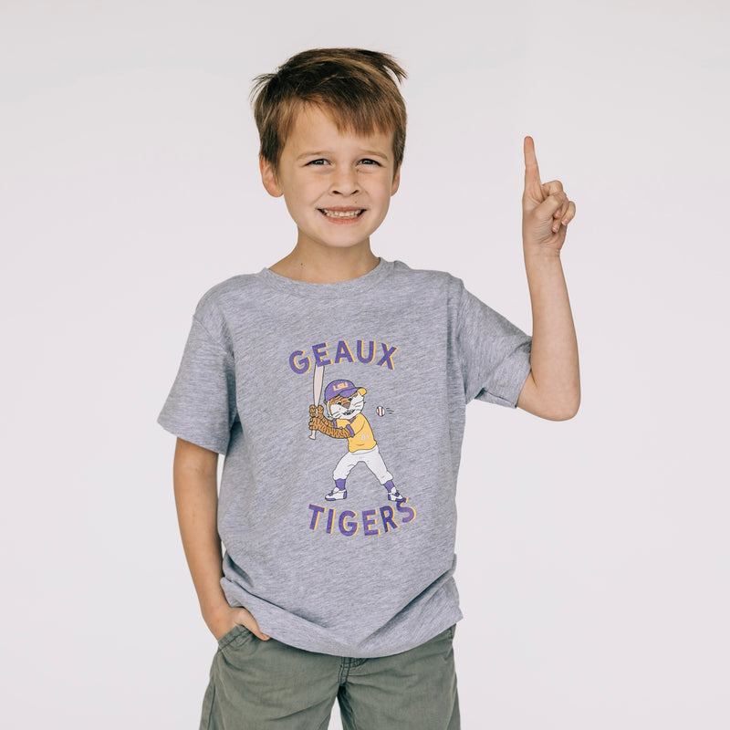 The Batting Mike The Tiger | Sport Grey Youth Tee