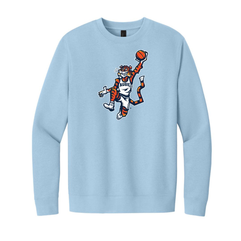 The Original Aubie Basketball | Adult Ice Blue Fleece Crew