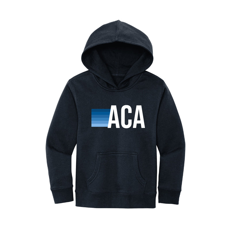 The ACA Stripes | Navy Youth Hooded Sweatshirt