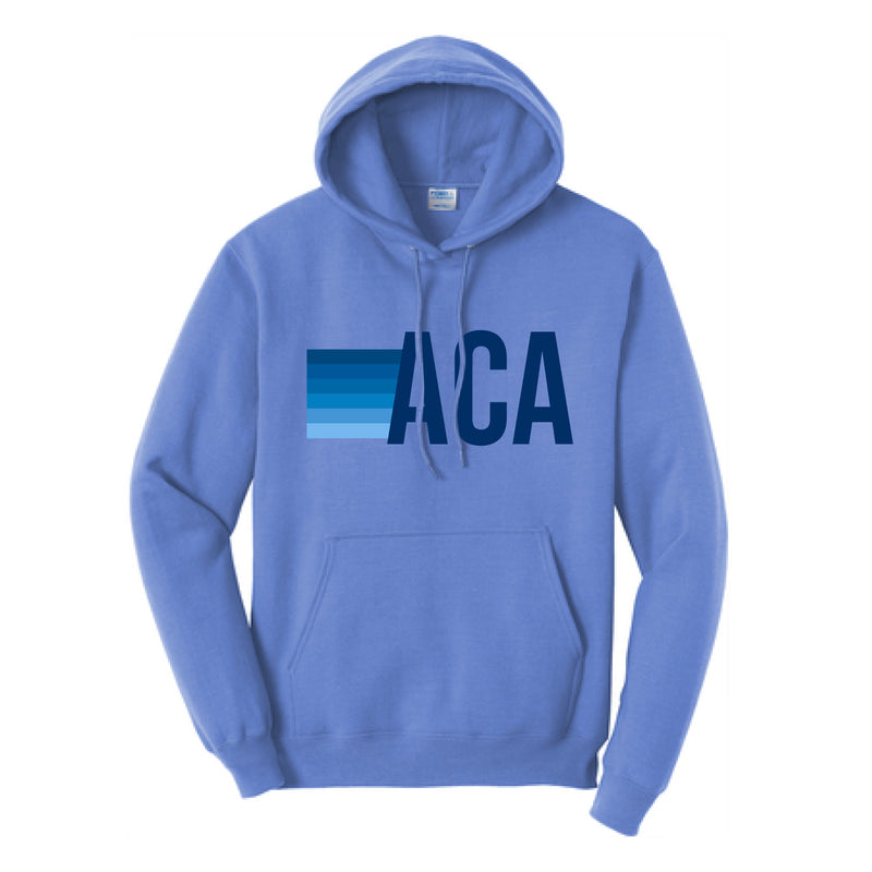 The ACA Stripes | Carolina Blue Hooded Sweatshirt