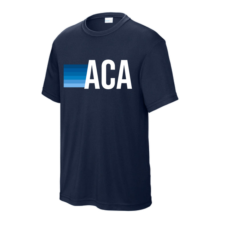 The ACA Stripes | True Navy Youth Performance Tee