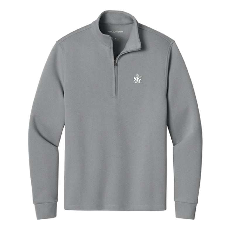 The ACC Academy Logo | Adult Embroidered Gusty Grey Pique 1/4-Zip