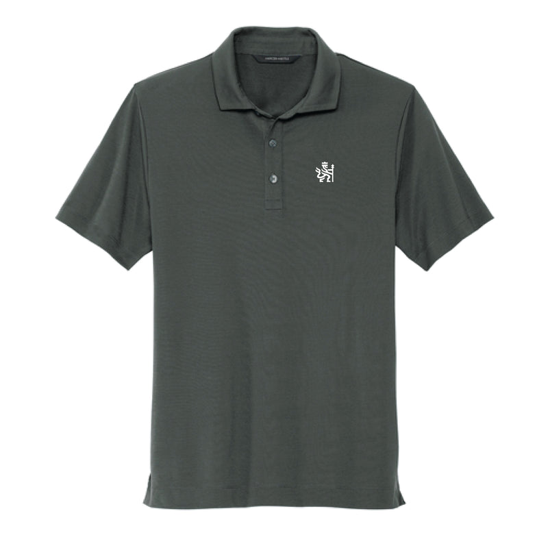 The ACC Academy Logo | Adult Embroidered Anchor Grey Stretch Polo