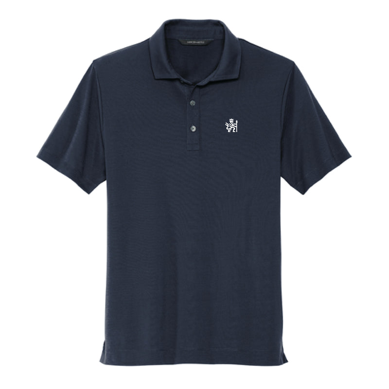 The ACC Academy Logo | Adult Embroidered Night Navy Stretch Polo